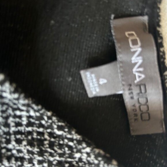 Donna Ricko New Your black dress size 4 - Picture 3 of 3